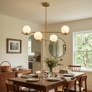 Perrin Crossing Arm Globe Chandelier