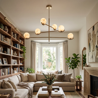 Perrin Crossing Arm Globe Chandelier