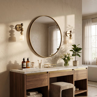 Perrin Stacked Alabaster Wall Sconce