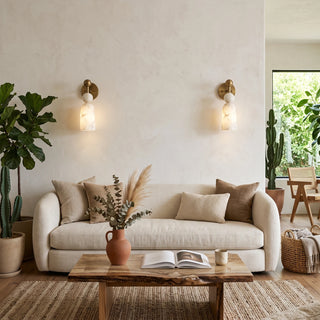 Perrin Stacked Alabaster Wall Sconce