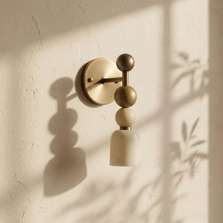 Perrin Stacked Alabaster Wall Sconce