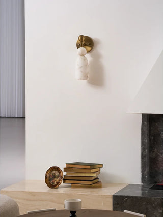 Perrin Stacked Alabaster Wall Sconce