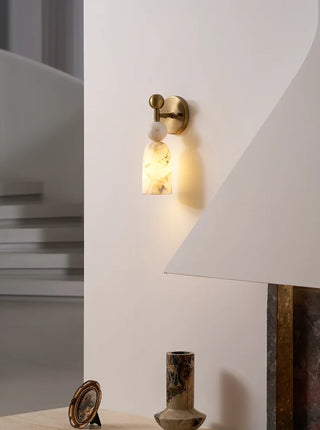 Perrin Stacked Alabaster Wall Sconce