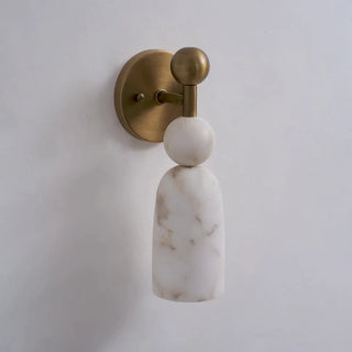 Perrin Stacked Alabaster Wall Sconce