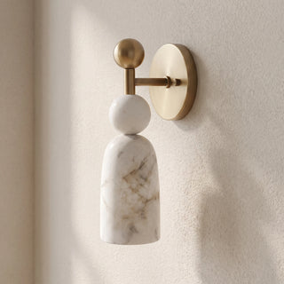 Perrin Stacked Alabaster Wall Sconce