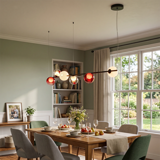 Perrin Threaded Orb Linear Chandelier