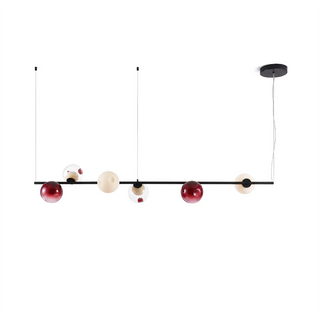 Perrin Threaded Orb Linear Chandelier