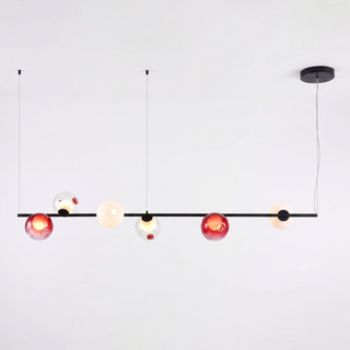 Perrin Threaded Orb Linear Chandelier