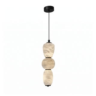 Perrine Stacked Alabaster Pendant Light
