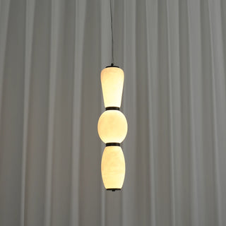 Perrine Stacked Alabaster Pendant Light