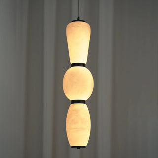 Perrine Stacked Alabaster Pendant Light