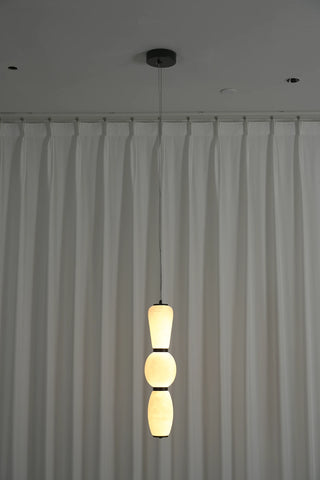 Perrine Stacked Alabaster Pendant Light