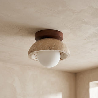 Piedra Travertine Ceiling Light