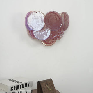 Pink Vintage Murano Glass Wall Lamp