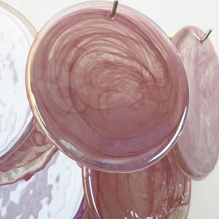 Pink Vintage Murano Glass Wall Lamp
