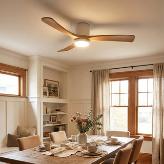 Propeller Style Wooden Ceiling Fan Light