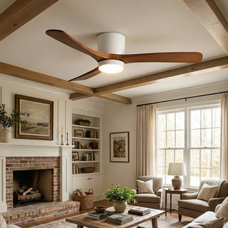 Propeller Style Wooden Ceiling Fan Light