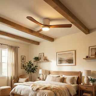 Propeller Style Wooden Ceiling Fan Light