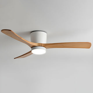 Propeller Style Wooden Ceiling Fan Light