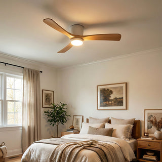 Propeller Style Wooden Ceiling Fan Light