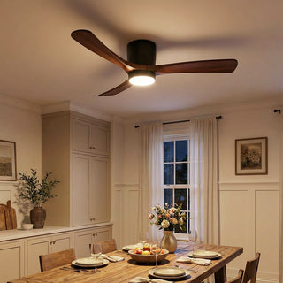 Propeller Style Wooden Ceiling Fan Light
