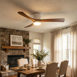 Propeller Style Wooden Ceiling Fan Light