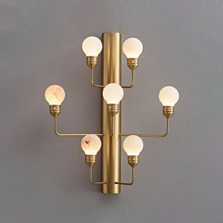 Raggiera Alabaster Globe Wall Sconce
