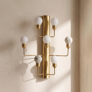 Raggiera Alabaster Globe Wall Sconce