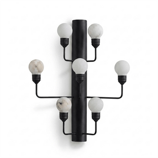 Raggiera Alabaster Globe Wall Sconce