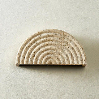 Rainbow Arched Travertine Wall Lamp