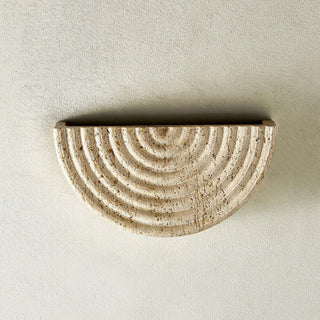 Rainbow Arched Travertine Wall Lamp
