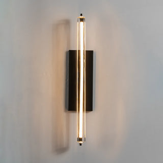Rainer Faceted Crystal Bar Sconce