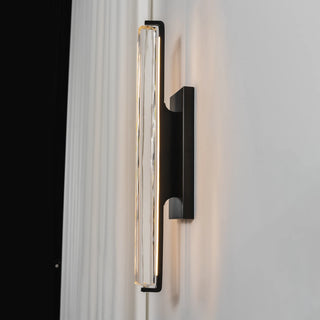 Rainer Faceted Crystal Bar Sconce