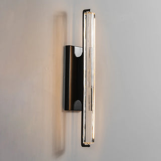 Rainer Faceted Crystal Bar Sconce