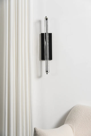 Rainer Faceted Crystal Bar Sconce