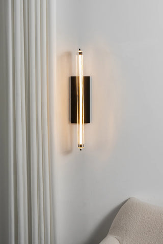 Rainer Faceted Crystal Bar Sconce