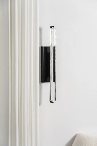 Rainer Faceted Crystal Bar Sconce