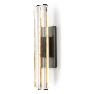 Rainer Faceted Crystal Bar Sconce