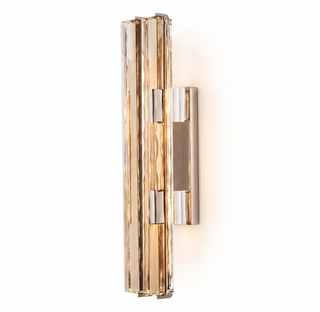Rainer Faceted Crystal Bar Sconce
