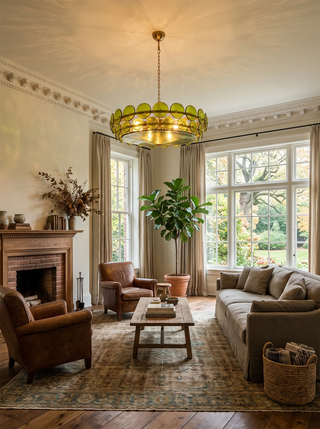 Ivor Discus Glass Ring Chandelier