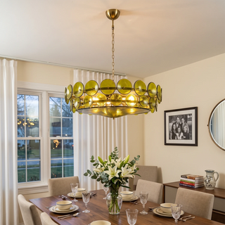 Ivor Discus Glass Ring Chandelier