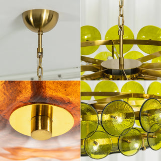 Ivor Discus Glass Ring Chandelier