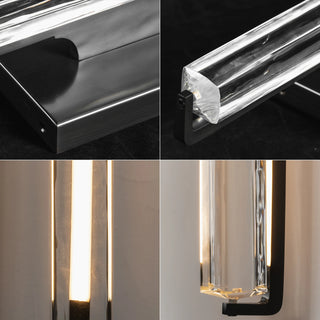 Rainer Faceted Crystal Bar Sconce