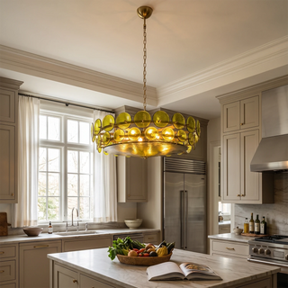Ivor Discus Glass Ring Chandelier