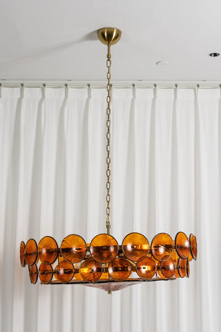 Ivor Discus Glass Ring Chandelier