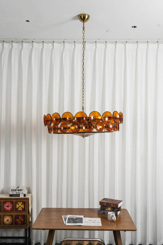 Ivor Discus Glass Ring Chandelier