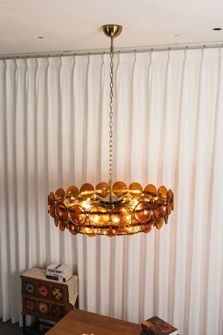 Ivor Discus Glass Ring Chandelier