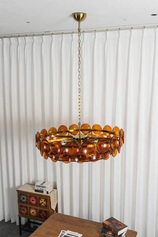 Ivor Discus Glass Ring Chandelier