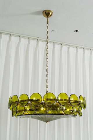 Ivor Discus Glass Ring Chandelier