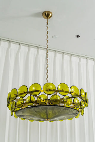 Ivor Discus Glass Ring Chandelier